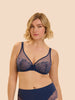 Soutien-gorge avec armature décolleté plongeant - Bleu Rainbow