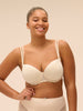 Soutien-gorge décolleté carré en spacer 3D - Beige Topaze