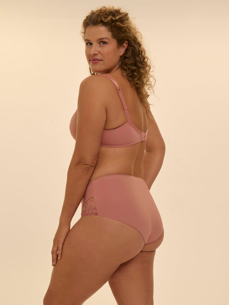 Culotte taille haute - Rose Fumé