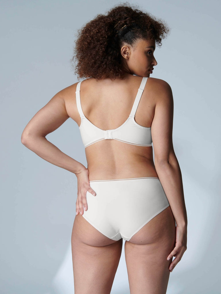 Soutien-gorge avec armature décolleté plongeant - Crême