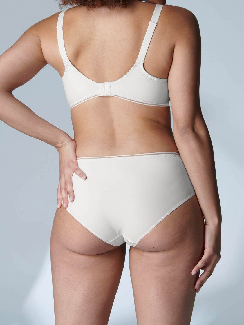 Soutien-gorge avec armature décolleté plongeant - Crême