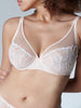 Soutien-gorge triangle emboitant décolleté plongeant - Poudre pétale