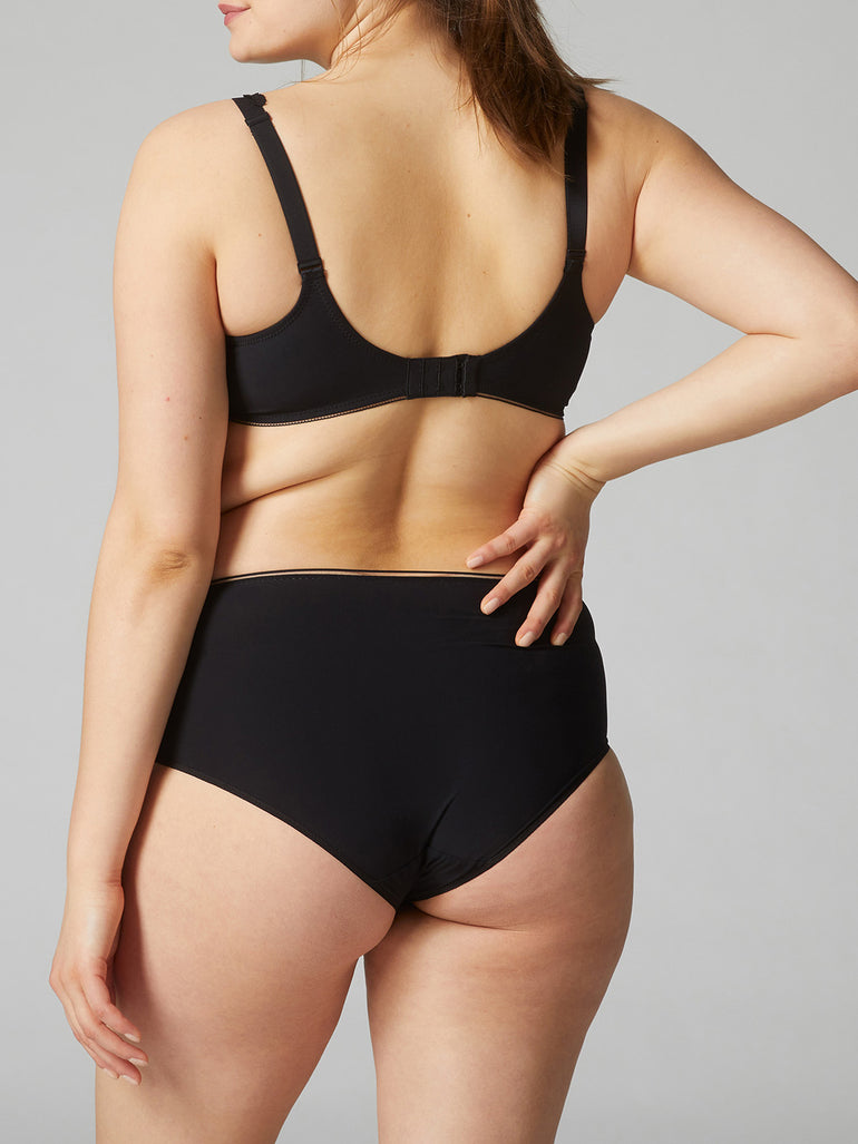 Soutien-gorge emboitant pour poitrine généreuse - Noir