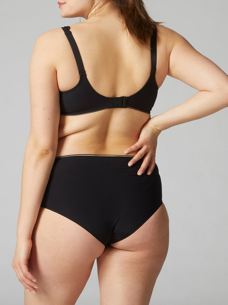 Culotte taille haute - Noir