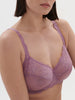 Soutien-gorge avec armature décolleté carré - Mauve Glamour