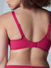 Soutien-gorge triangle emboitant décolleté plongeant - Cranberry