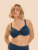 Soutien-gorge emboitant moulé - Bleu pétrole