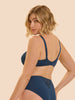 Soutien-gorge emboitant moulé - Bleu pétrole