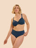 Soutien-gorge emboitant moulé - Bleu pétrole