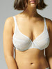 Soutien-gorge triangle emboitant décolleté plongeant - Blanc