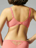 Soutien-gorge triangle emboitant décolleté plongeant - Papaye