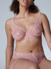 Soutien-gorge triangle emboitant décolleté plongeant - Rose vérone