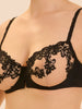 Soutien-gorge corbeille - Noir Tatoo