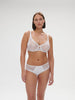 Soutien-gorge avec armature décolleté plongeant - Blanc