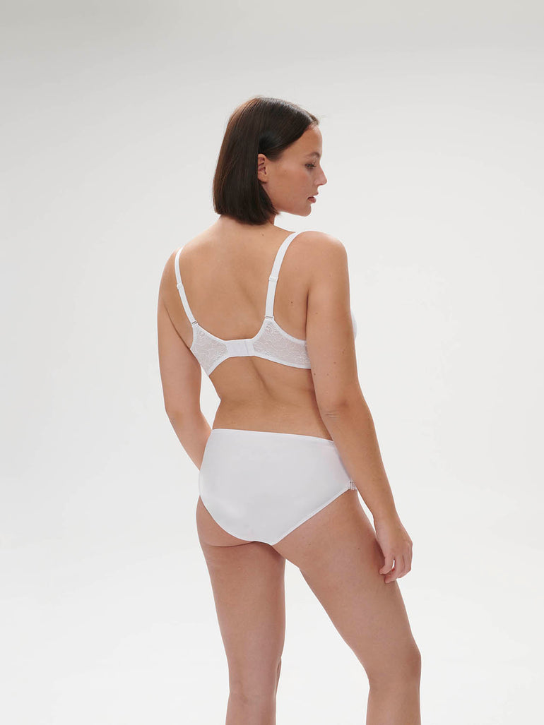 Soutien-gorge avec armature décolleté plongeant - Blanc