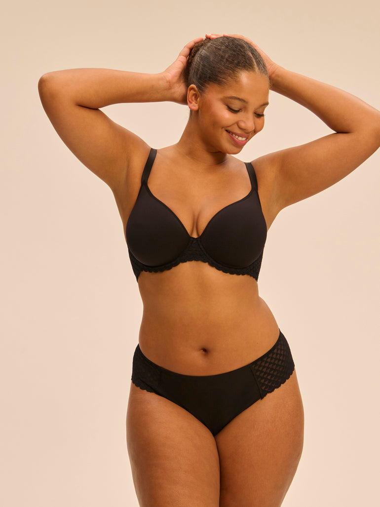 Soutien-gorge spacer décolleté plongeant - Noir