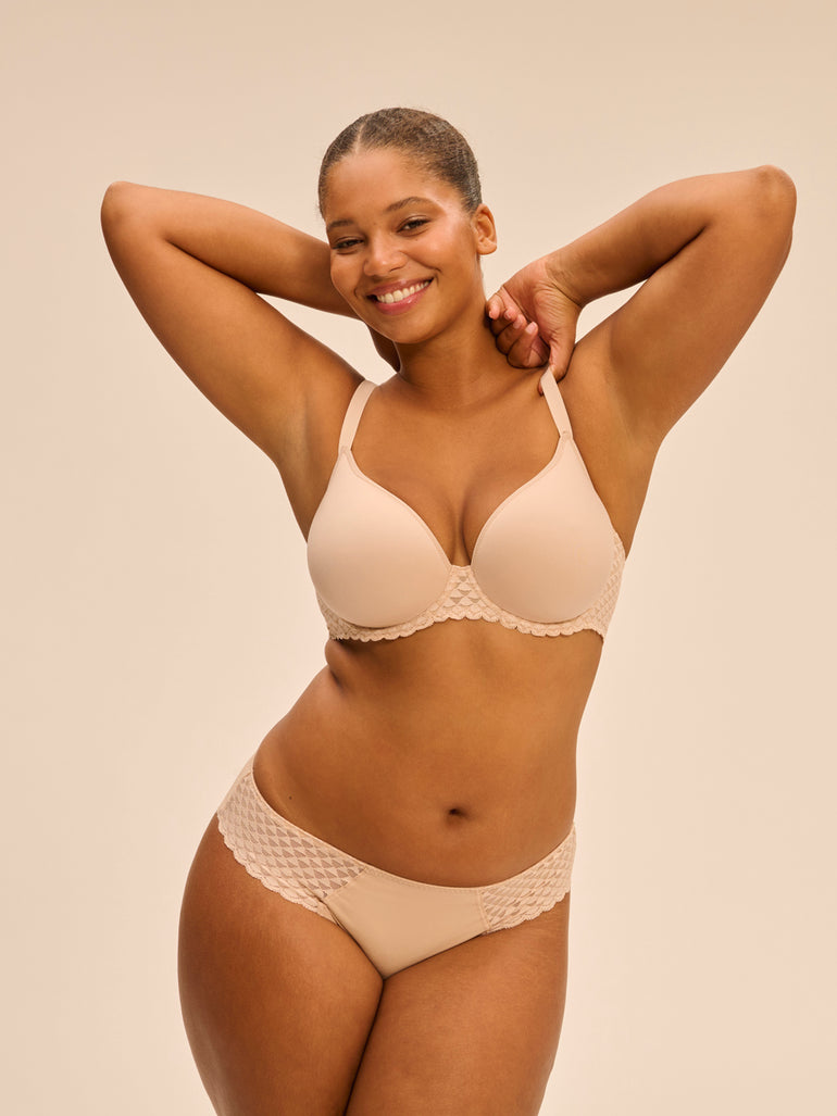 Soutien-gorge spacer décolleté plongeant - Peau Rosée