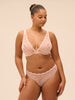 Soutien-gorge triangle avec armatures - Poudre Pétale