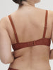 Soutien-gorge avec armatures décolleté plongeant - Terre de Sienne