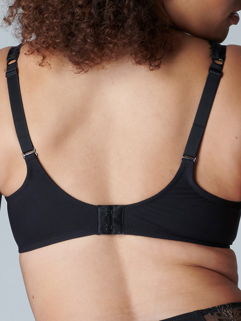 Soutien-gorge emboitant pour poitrine généreuse - Noir