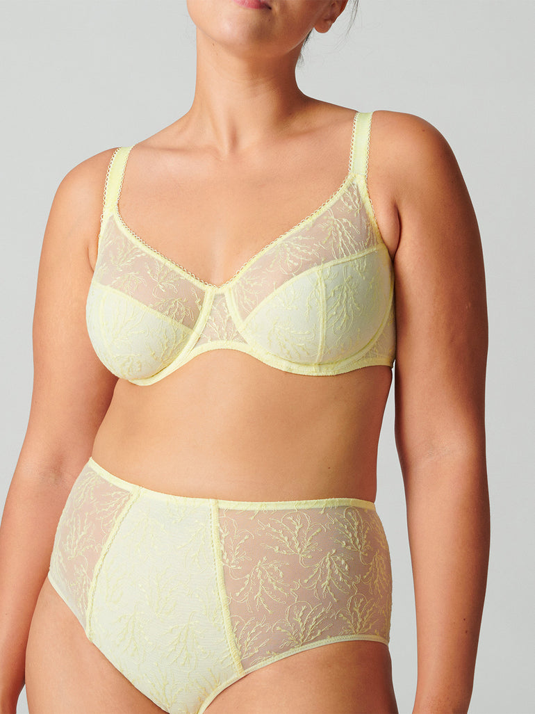 Soutien-gorge emboitant pour poitrine généreuse - Jaune Yuzu