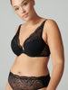 Soutien-gorge push-up triangle - Noir