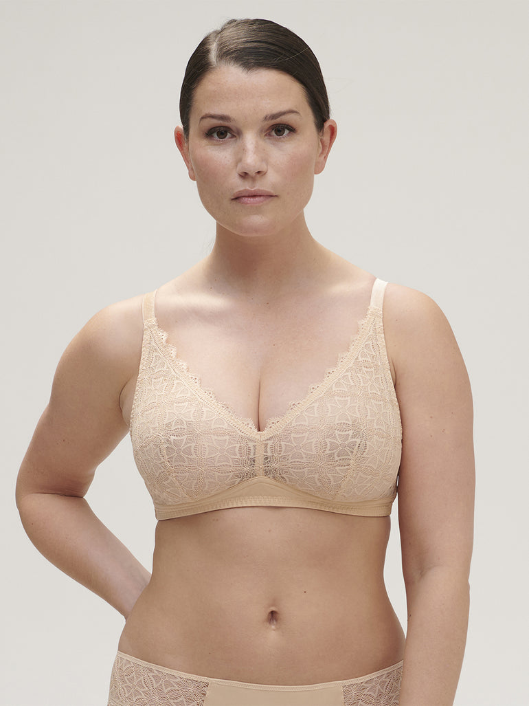 Soutien-gorge sans-armatures structuré - Vanille