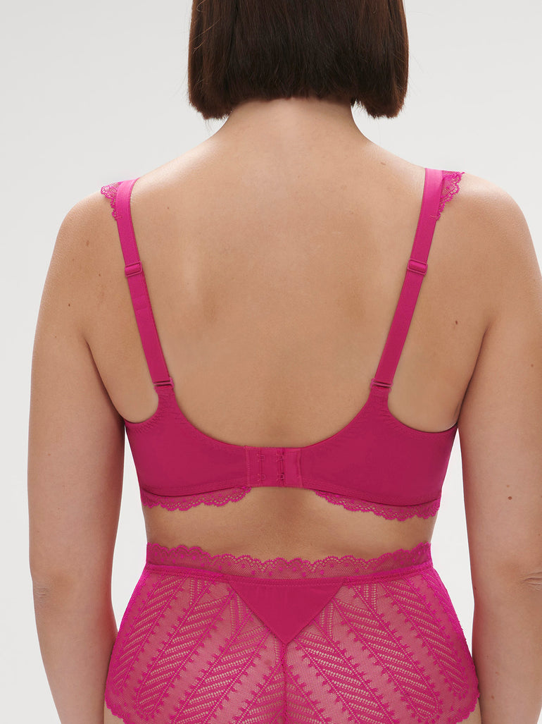 Soutien-gorge spacer décolleté plongeant - Rose Hibiscus