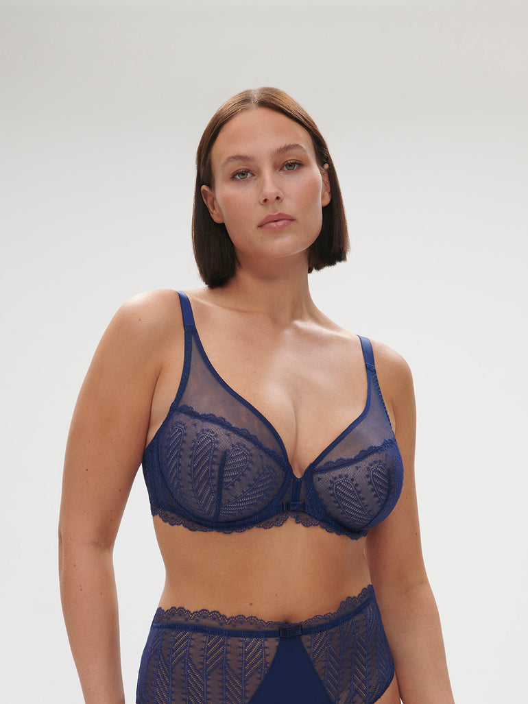 Soutien-gorge avec armature décolleté plongeant - Midnight