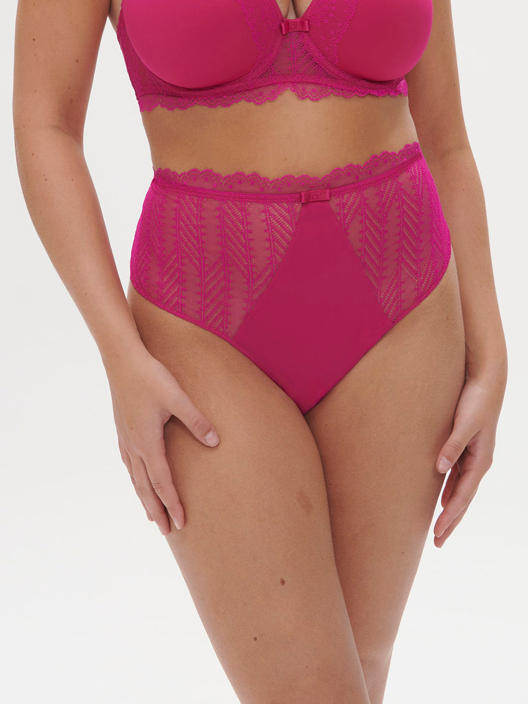 Culotte taille haute - Rose Hibiscus