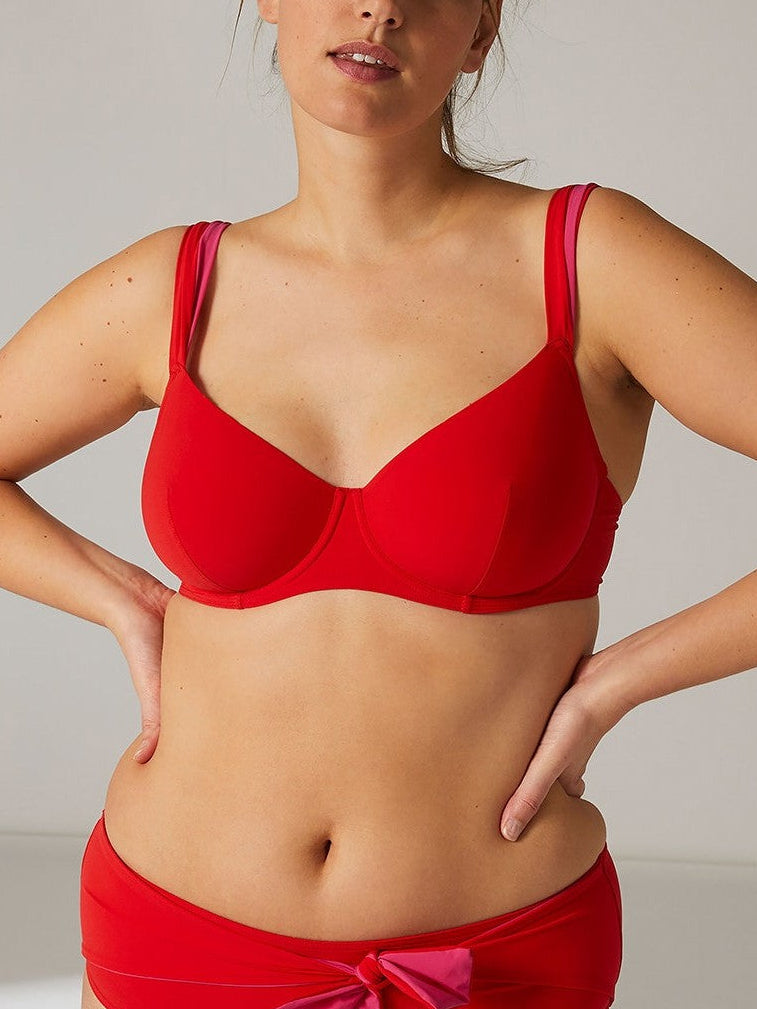 Haut de maillot de bain avec armatures - Cherry