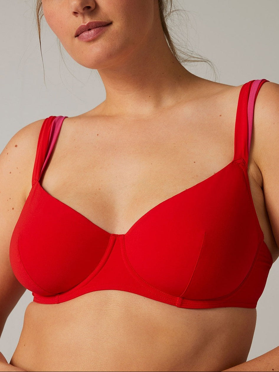 Haut de maillot de bain avec armatures - Cherry