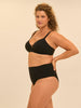 Haut de maillot de bain triangle avec armatures cachées - Noir