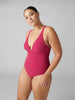 Maillot de bain 1 pièce de bain avec armatures cachées - Framboise