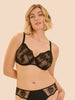 Soutien-gorge avec armature emboitant - Noir