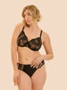 Soutien-gorge avec armature emboitant - Noir