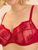 Soutien-gorge avec armature emboitant - Rouge Opéra