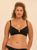 Haut de maillot de bain triangle avec armatures cachées - Noir