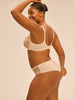 Soutien-gorge avec armature décolleté plongeant - Beige Chic