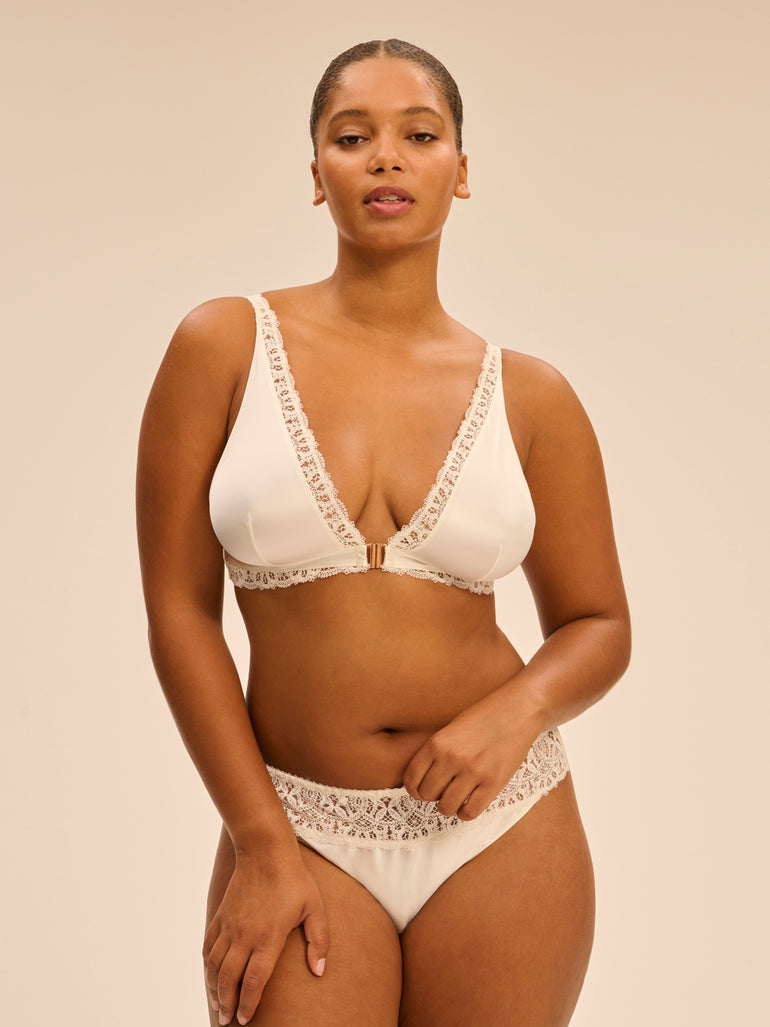 Soutien-gorge triangle sans-armatures - Naturel