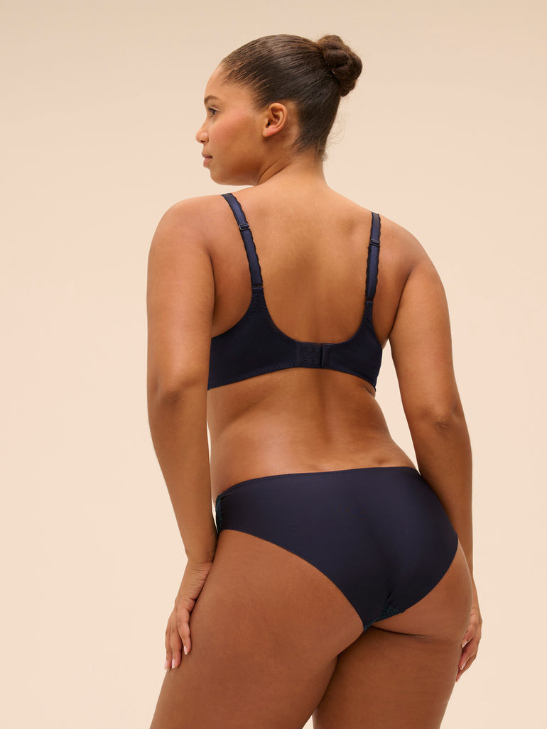 Soutien-gorge décolleté carré en spacer 3D - Saphir
