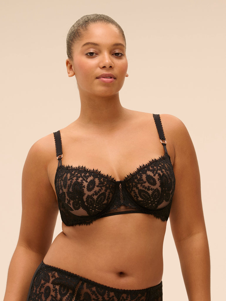 Soutien-gorge corbeille - Noir