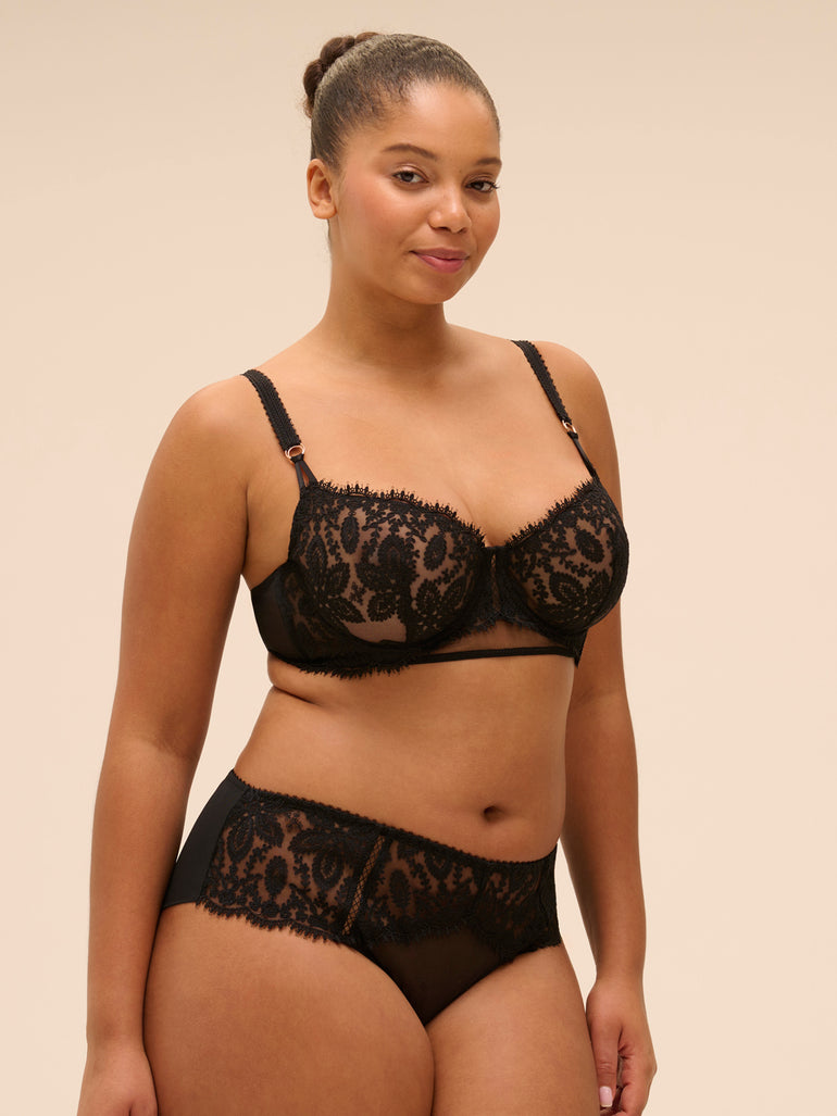 Soutien-gorge corbeille - Noir