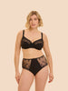 Soutien-gorge avec armature emboitant - Noir