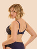 Soutien-gorge avec armature décolleté plongeant - Minuit