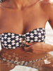 Haut de maillot de bain bandeau mousse avec armatures - Imprimé sailling