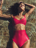 Haut de maillot de bain triangle sans armature - Lipstick
