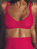 Haut de maillot de bain triangle sans armature - Lipstick
