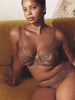 Soutien-gorge avec armature décolleté plongeant - Brun Tender